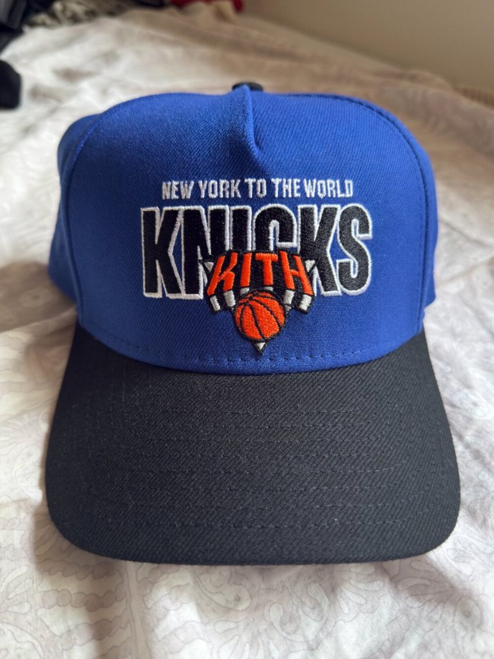 KITH x New Era New York Knicks Wool 9Forty M Crown Snapback